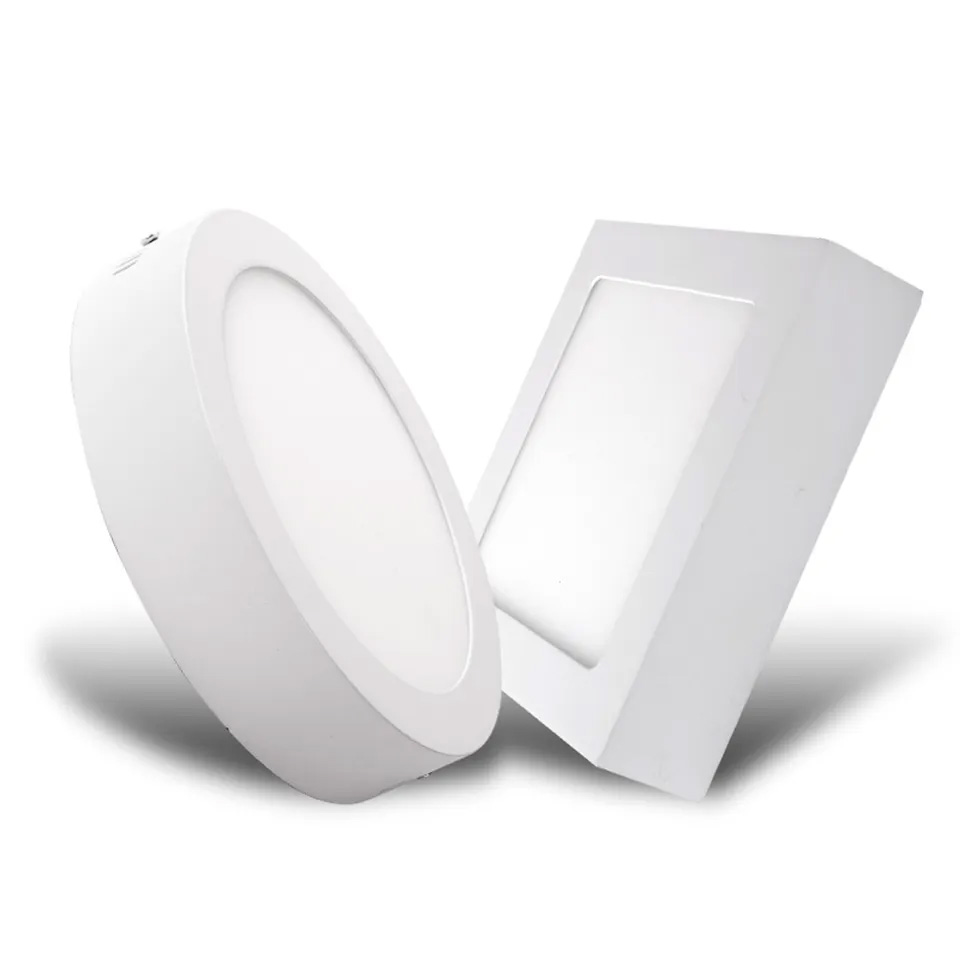 White frame die-casting AL surface mounted led panel light 18w skd